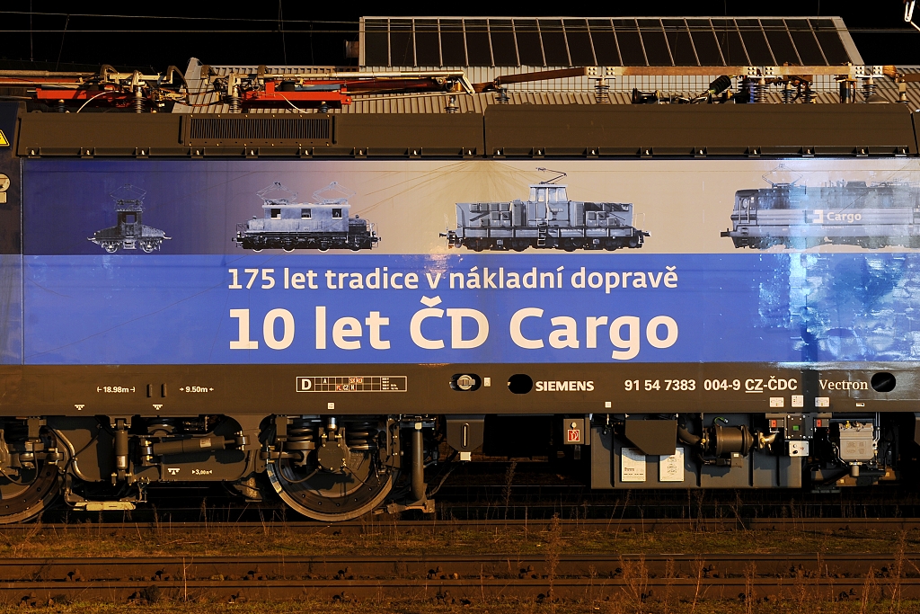 383.004 - reklamn polep k vro spolenosti  (Der Werbung auf dem Jahrestag der D Cargo )