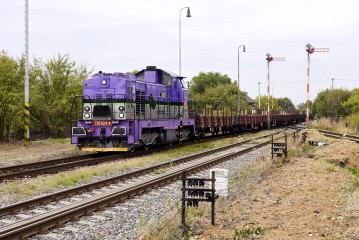 Pepravu kolejnic po trati obstarvala lokomotiva 730.624 KDS (11.9. 2018) Bohuslavice nad Metuj